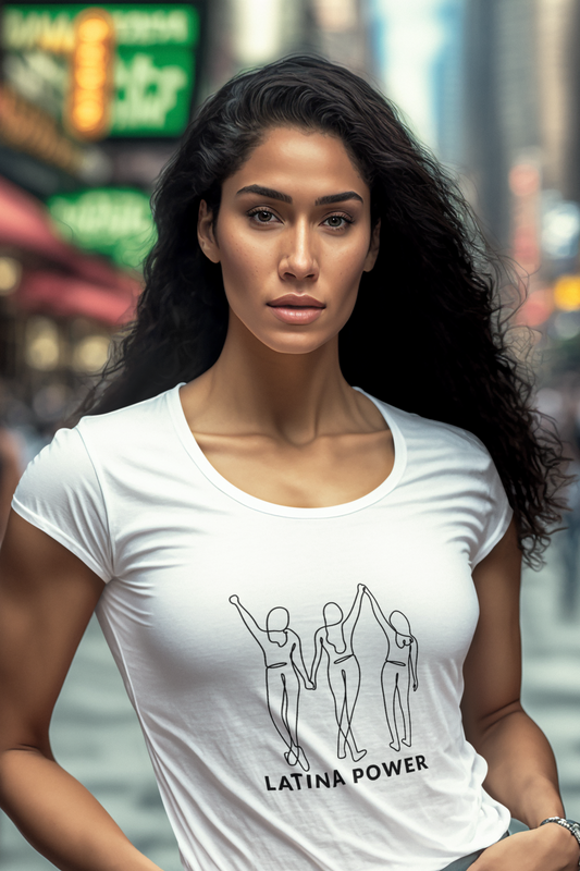 Latinas  Premium Womens Crewneck T-shirt